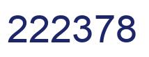 Number 222378 blue image
