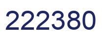 Number 222380 blue image