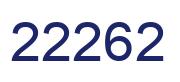 Número 22262 imagen azul