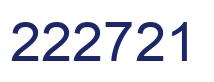 Number 222721 blue image
