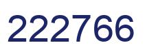 Number 222766 blue image