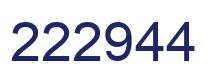 Number 222944 blue image