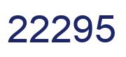 Número 22295 imagen azul