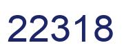 Número 22318 imagen azul