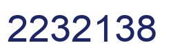 Number 2232138 blue image