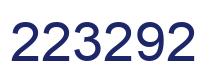 Number 223292 blue image