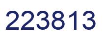 Number 223813 blue image