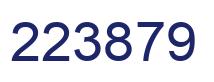 Number 223879 blue image