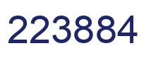 Number 223884 blue image