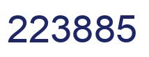 Number 223885 blue image