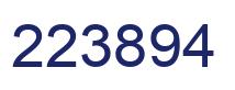 Number 223894 blue image