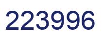 Number 223996 blue image