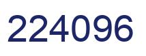 Número 224096 imagen azul