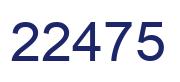 Número 22475 imagen azul