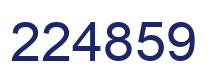 Number 224859 blue image