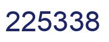 Number 225338 blue image