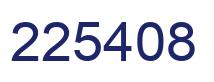 Number 225408 blue image