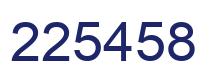 Number 225458 blue image