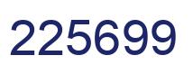 Número 225699 imagen azul