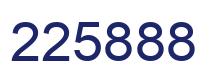 Number 225888 blue image