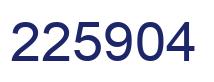 Number 225904 blue image