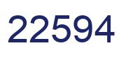 Número 22594 imagen azul