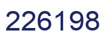 Number 226198 blue image