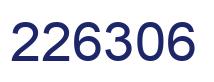 Number 226306 blue image