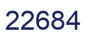 Número 22684 imagen azul