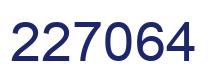 Number 227064 blue image