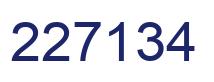 Número 227134 imagen azul