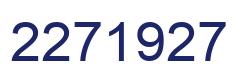 Número 2271927 imagen azul