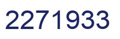 Number 2271933 blue image