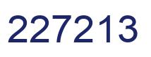 Número 227213 imagen azul