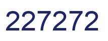 Number 227272 blue image