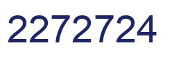 Number 2272724 blue image