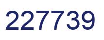 Number 227739 blue image