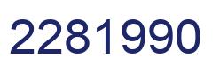 Number 2281990 blue image