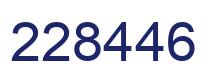 Number 228446 blue image
