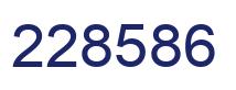 Number 228586 blue image