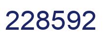 Number 228592 blue image
