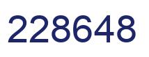 Number 228648 blue image