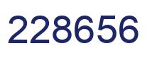 Number 228656 blue image
