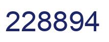 Number 228894 blue image