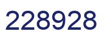 Number 228928 blue image