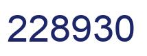 Number 228930 blue image