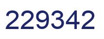 Number 229342 blue image