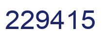 Número 229415 imagen azul