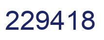 Número 229418 imagen azul