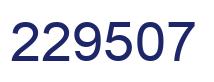 Number 229507 blue image